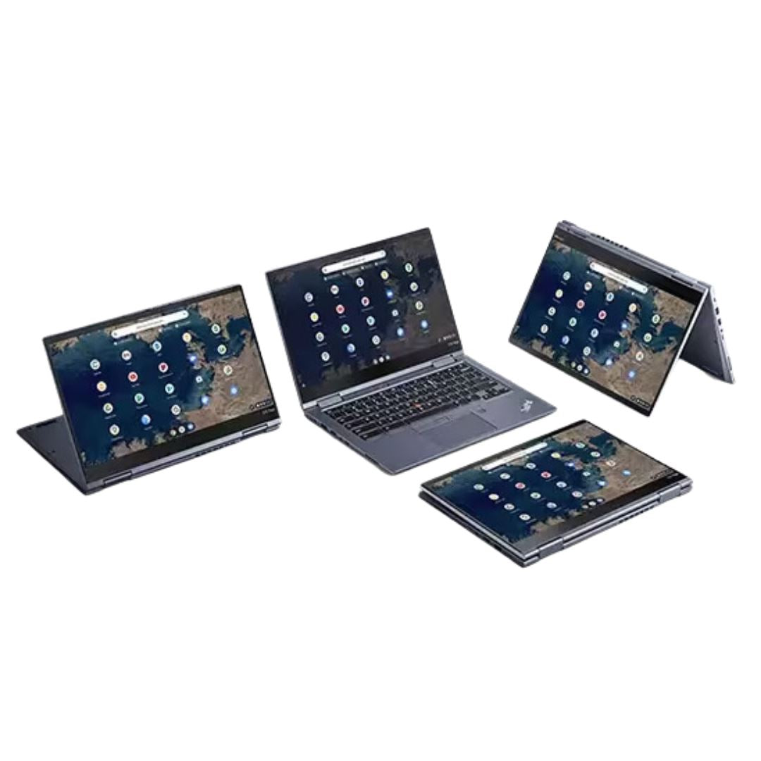 LENOVO THINKPAD C13 YOGA GEN1 CHROMEBOOK 13" 8 GB 128 GB SSD AMD RYZEN 5 3500C 2.1 GHz CHROME OS MITTERNACHTSBLAU ENGLISCH (Akzeptabel)
