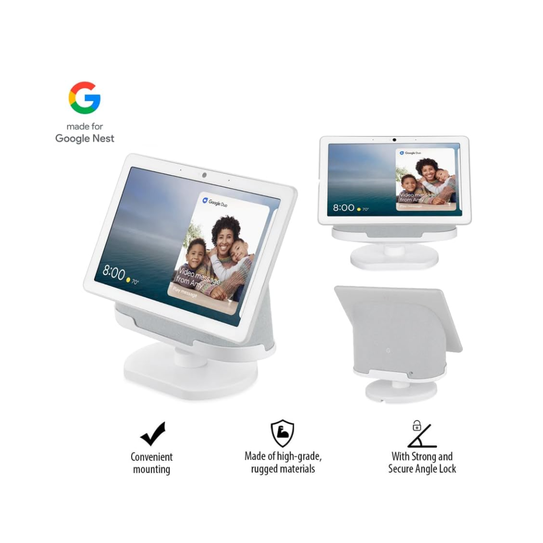 Google Nest Hub Max Intelligenter Lautsprecher - Kreide (GA00426-US)