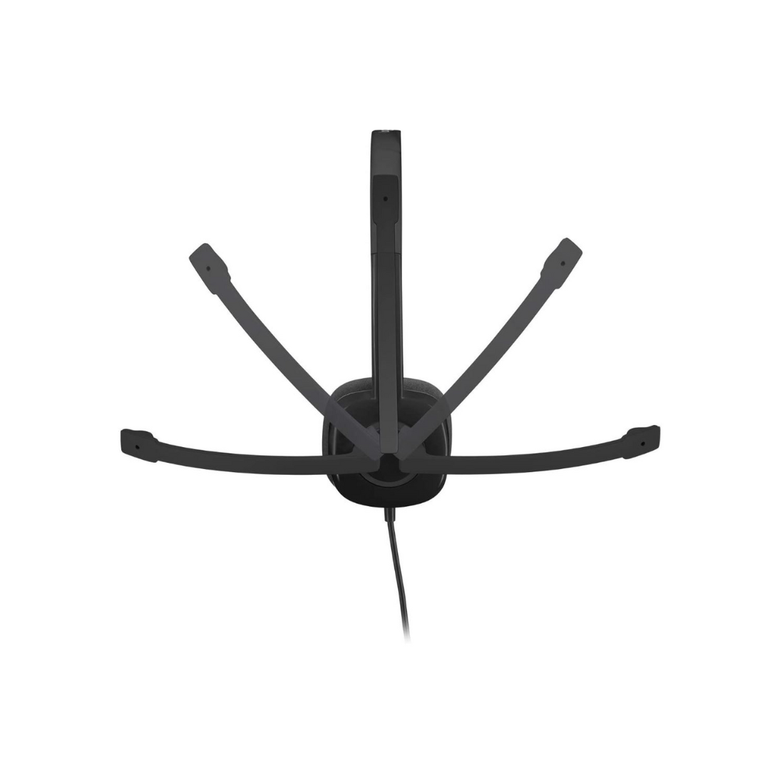 Logitech H151 Kabelgebundenes Headset, Stereo-Kopfhörer mit drehbarem geräuschunterdrückendem Mikrofon