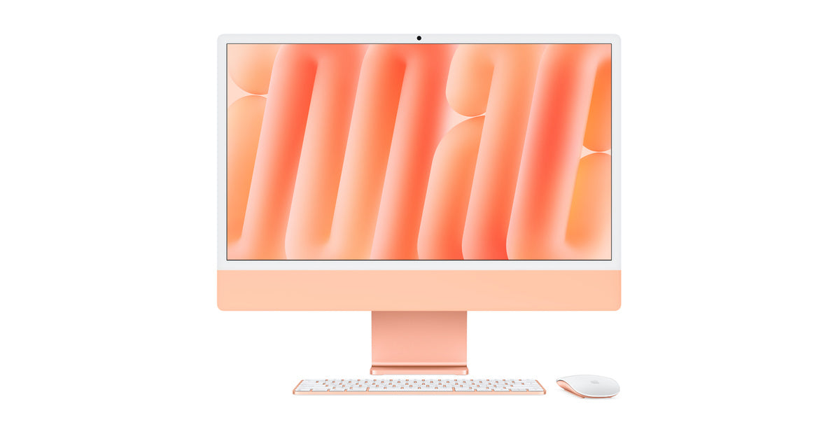 iMac (24 Zoll, M1, 2021) - Orange - Tastatur - Englisch Großbritannien
