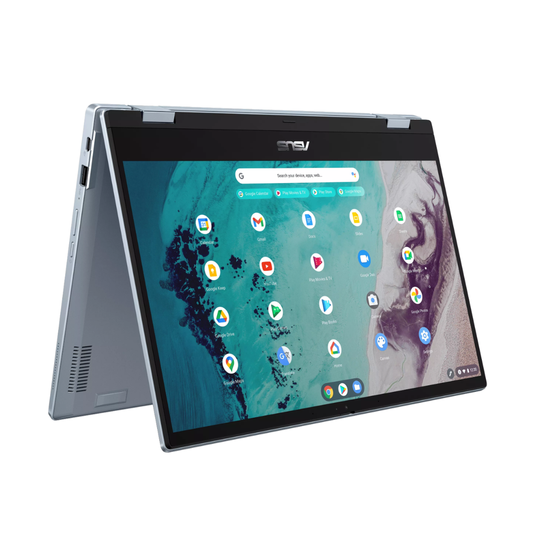 ASUS CHROMEBOOK FLIP CX3 14" 8 GB 256 GB SSD I3-1110G4 1,80 GHz CHROME OS BLAU ENGLISCH (Gebraucht)