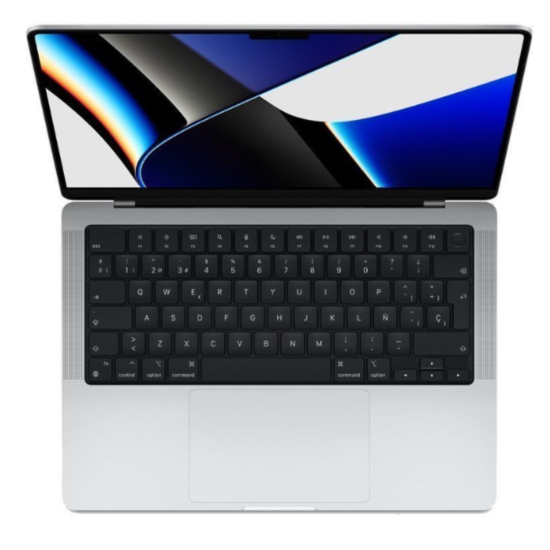 Apple MacBook Pro 2021 A2442 14" 16 GB 512 GB SSD APPLE M1 PRO 3,2 GHz MacOs SILBER ENGLISCH GB (Akzeptabel)