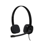 Logitech H151 Kabelgebundenes Headset, Stereo-Kopfhörer mit drehbarem geräuschunterdrückendem Mikrofon