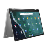 ASUS CHROMEBOOK FLIP C434 14" 8 GB 128 GB MMC I7-8500Y 1,50 GHz CHROME OS SILBER ENGLISCH GB (Sehr Gut)