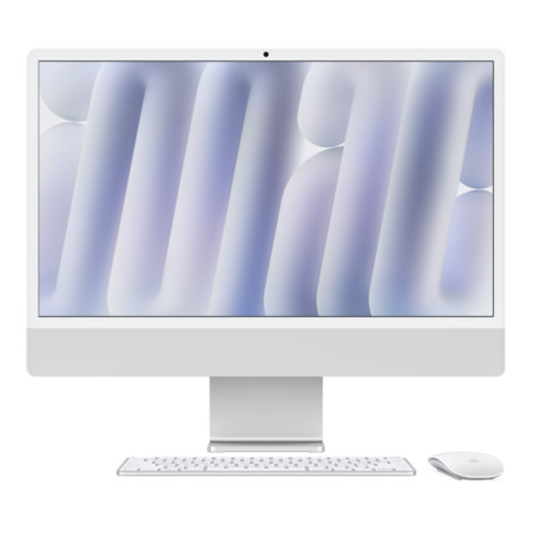 Apple iMac (24 Zoll, M1, 2021) - Silber - Tastatur - Englisch